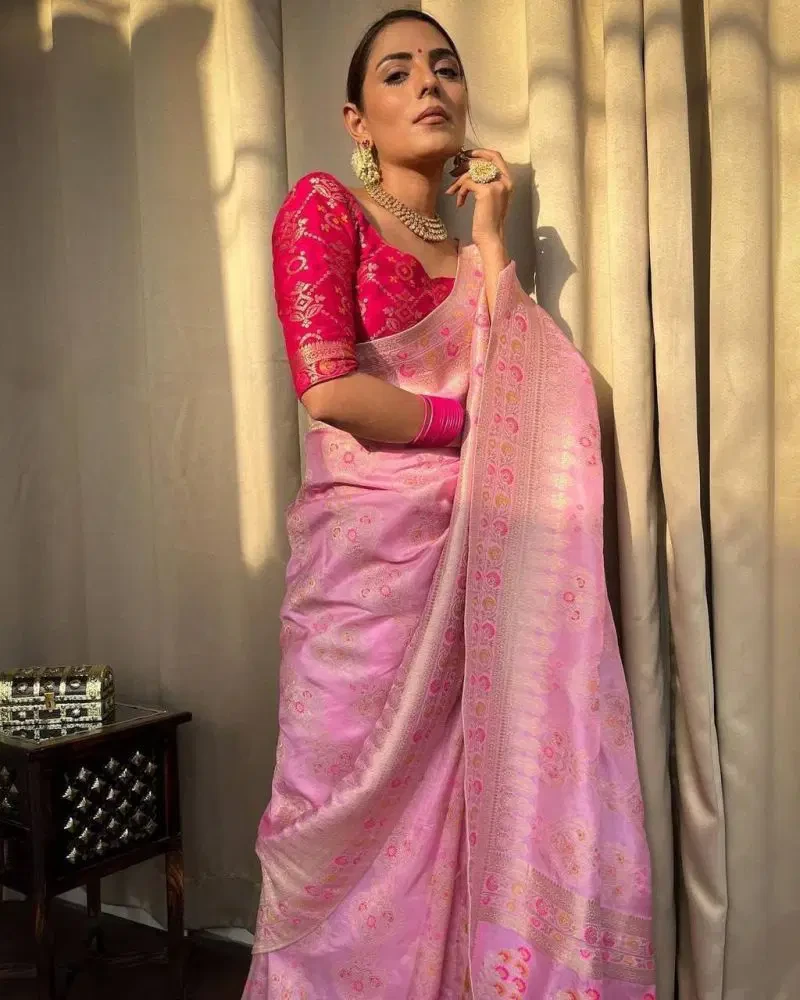 Aab Rajdwari Soft Silk Jacquard Border Designer Saree Collection 3