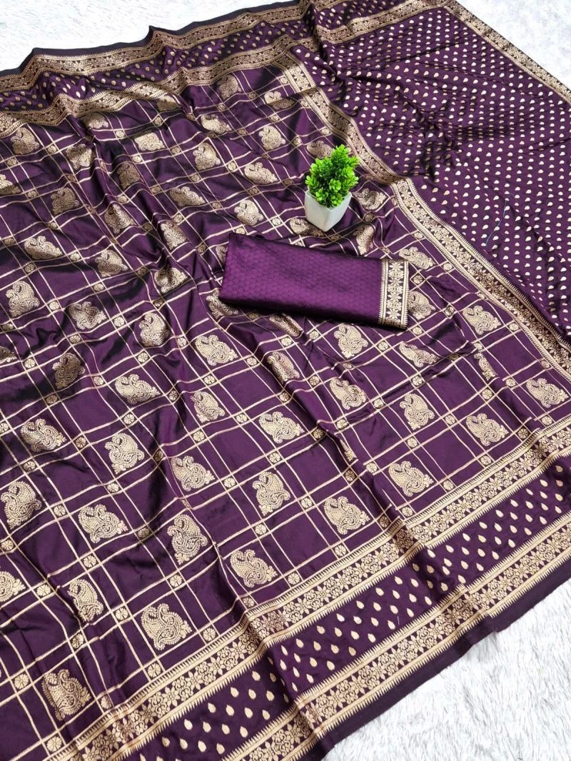 Aab Zarkhan Vol 1 Silk Zari Weaving Butti Work Saree Collection 12