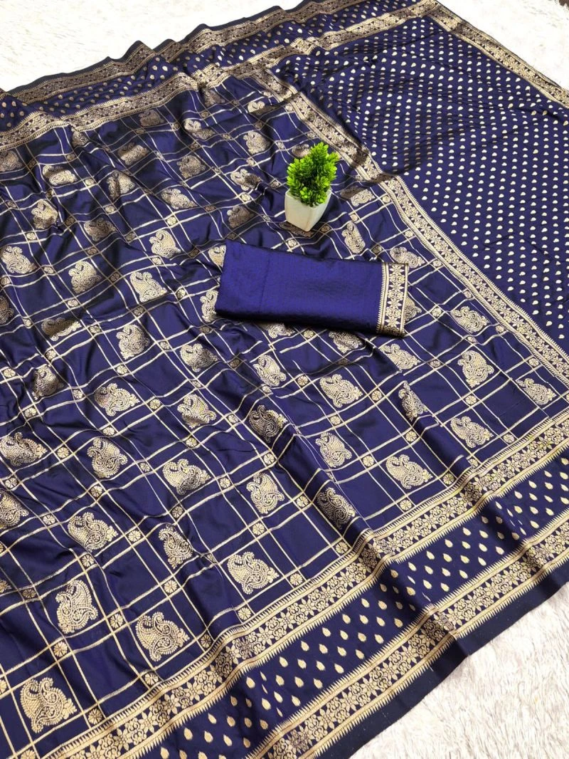 Aab Zarkhan Vol 1 Silk Zari Weaving Butti Work Saree Collection 13