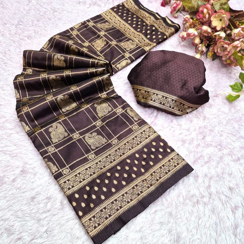 Aab Zarkhan Vol 1 Silk Zari Weaving Butti Work Saree Collection 2