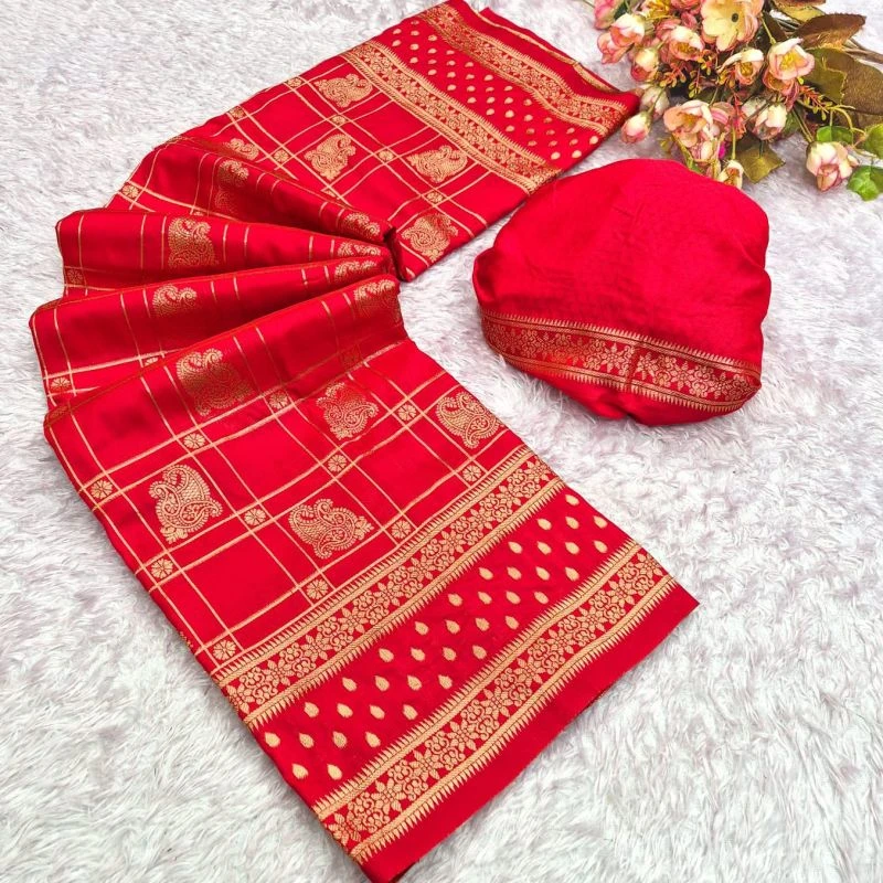 Aab Zarkhan Vol 1 Silk Zari Weaving Butti Work Saree Collection 9