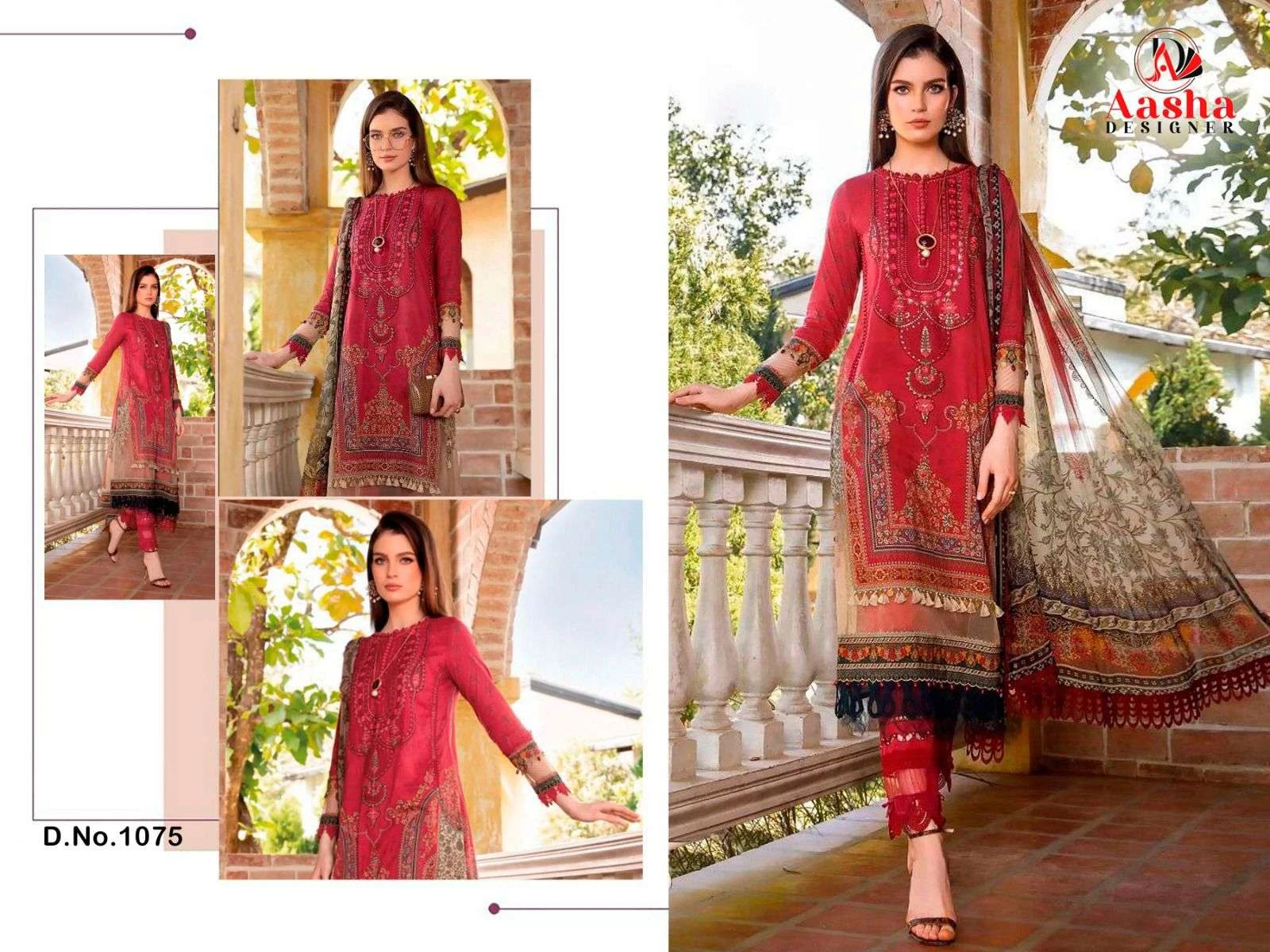 Aasha Designer Design No - 1074-1075 3