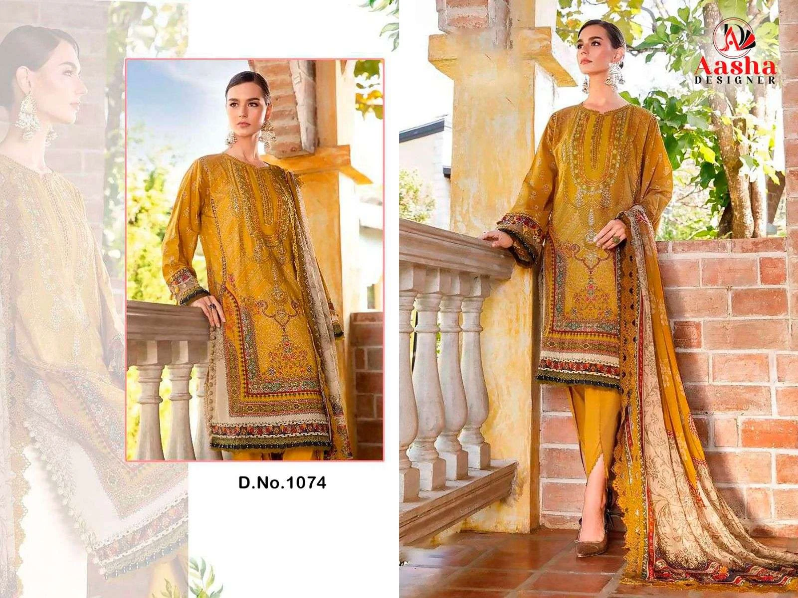 Aasha Designer Design No - 1074-1075 5