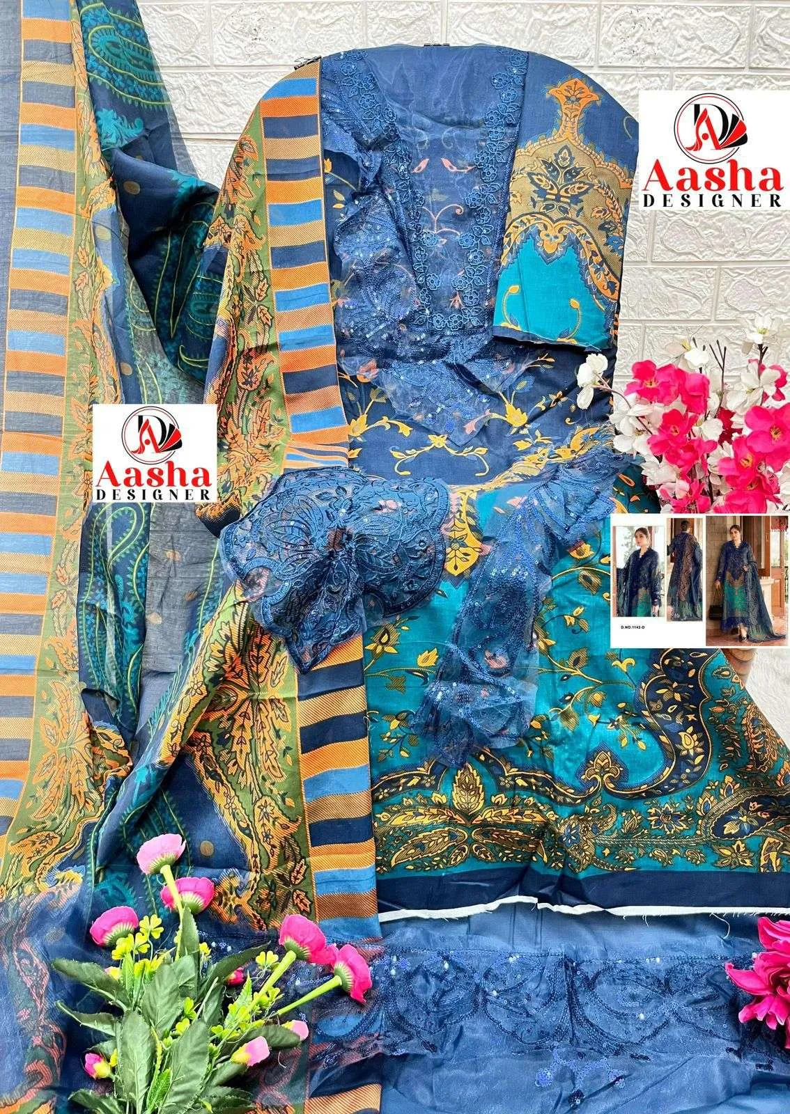 Aasha Designer Design No - 1142 D 2