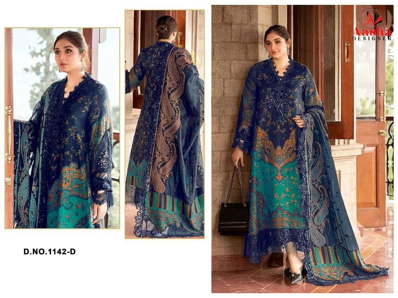 Aasha Designer Design No - 1142 D 3