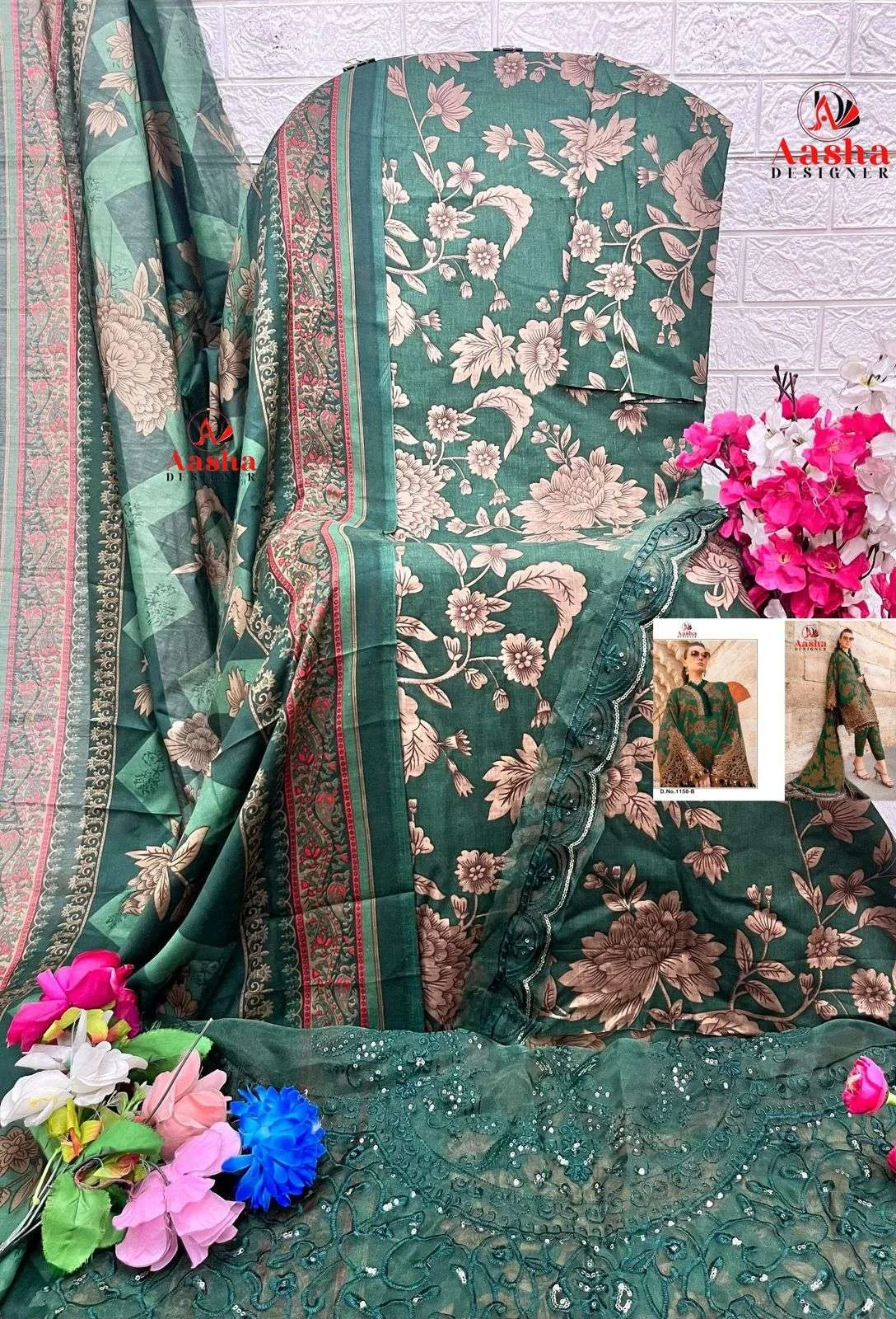 Aasha Designer Design No - 1158 B 2