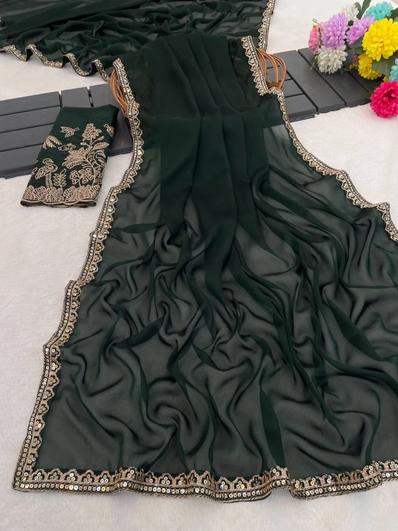 Ahalya Kf Vol 1 Rangoli Chiffon Aesthetic Zari Work Saree 12