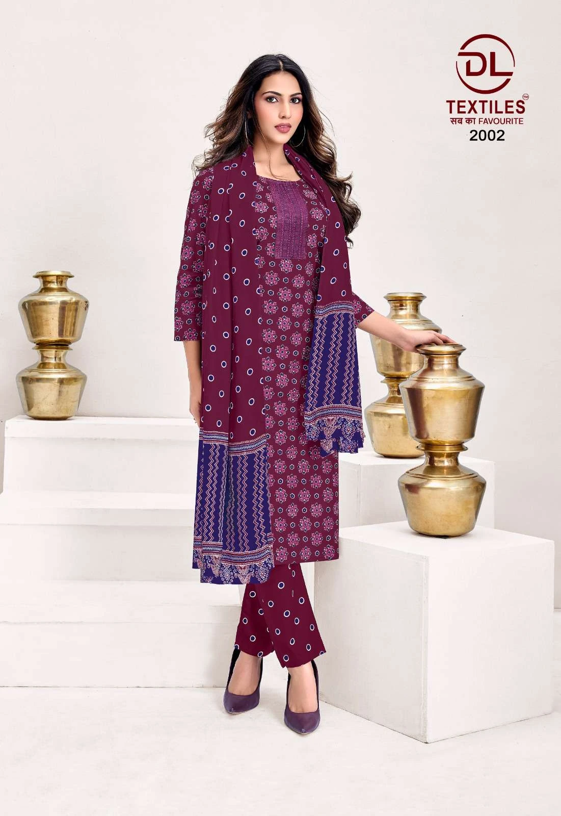 Ajrakh Vol 2 Ready Made Cotton Suit - Readymade Dress 2