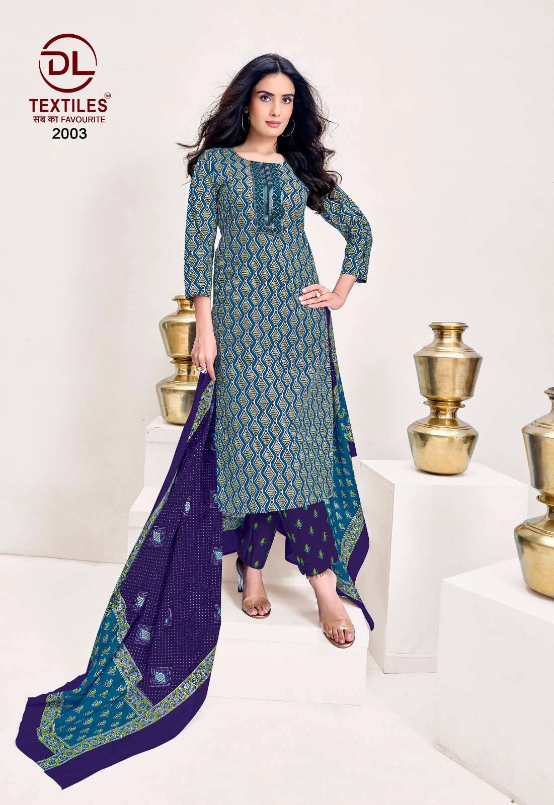 Ajrakh Vol 2 Ready Made Cotton Suit - Readymade Dress 3