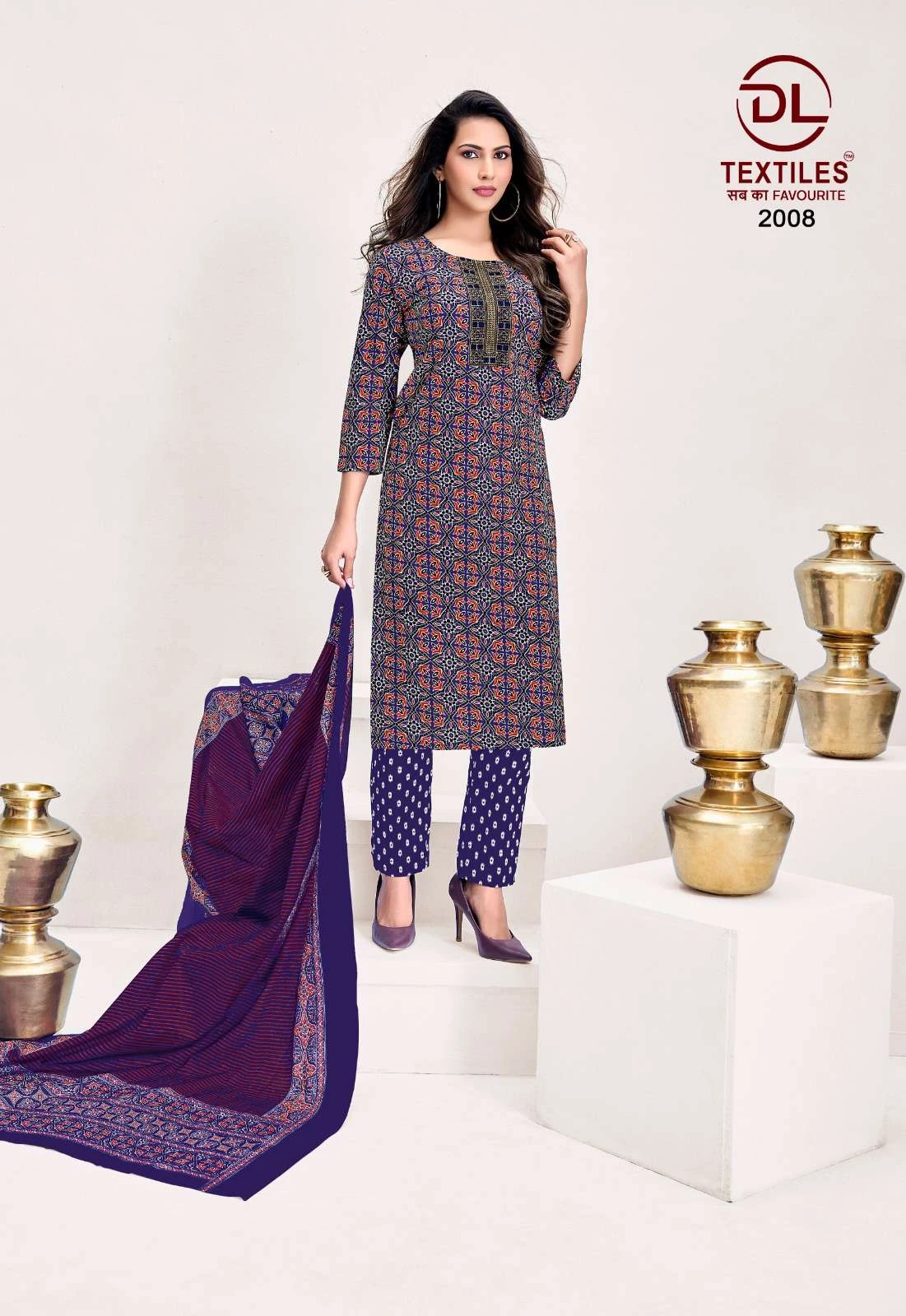Ajrakh Vol 2 Ready Made Cotton Suit - Readymade Dress 7