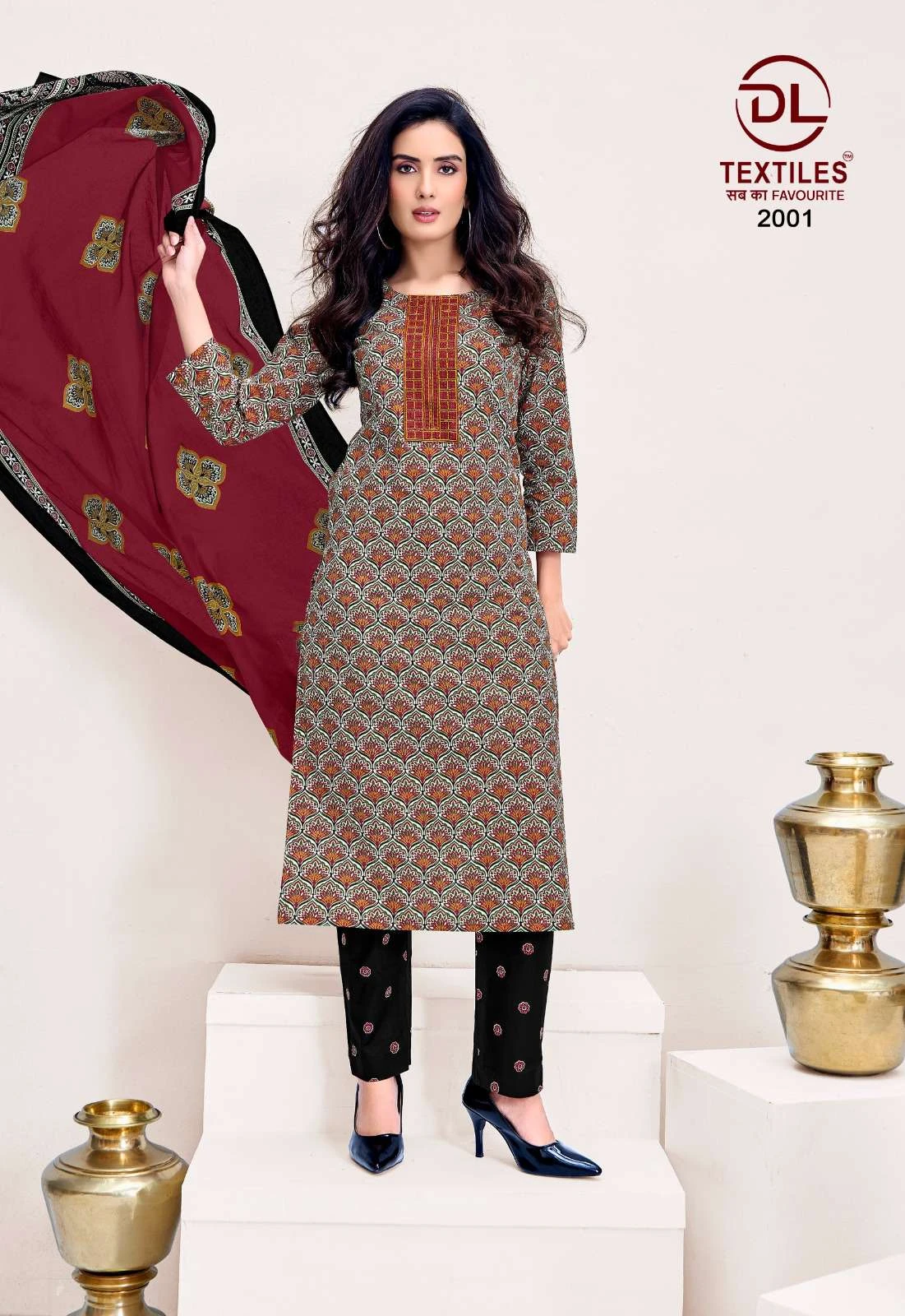 Ajrakh Vol 2 Ready Made Cotton Suit - Readymade Dress 9