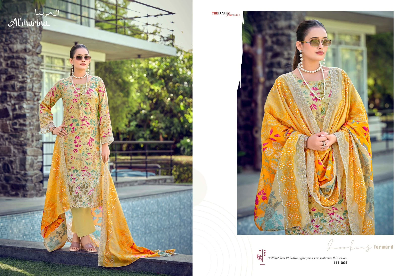 Almarina Nadiya Pure Lawn Cotton Suits With Emroidery Work 6