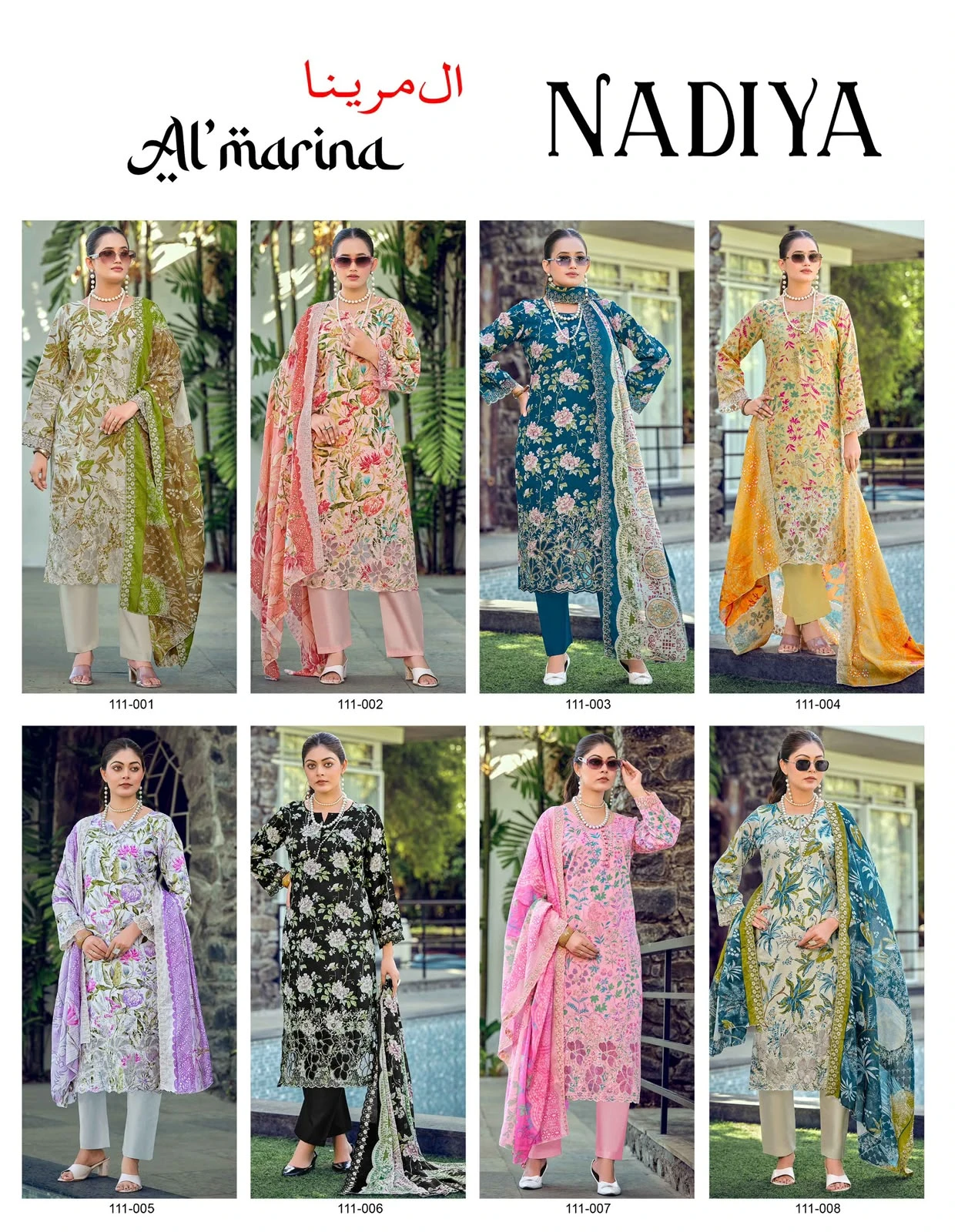 Almarina Nadiya Pure Lawn Cotton Suits With Emroidery Work 9