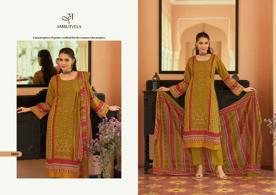 Amrutvela Abu Saeed Cotton Salwar Suit Catalog 6 Pcs 17