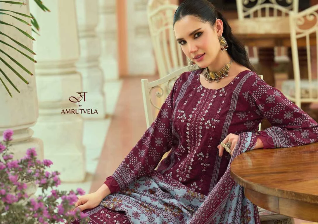 Amrutvela Abu Saeed Cotton Salwar Suit Catalog 6 Pcs 2