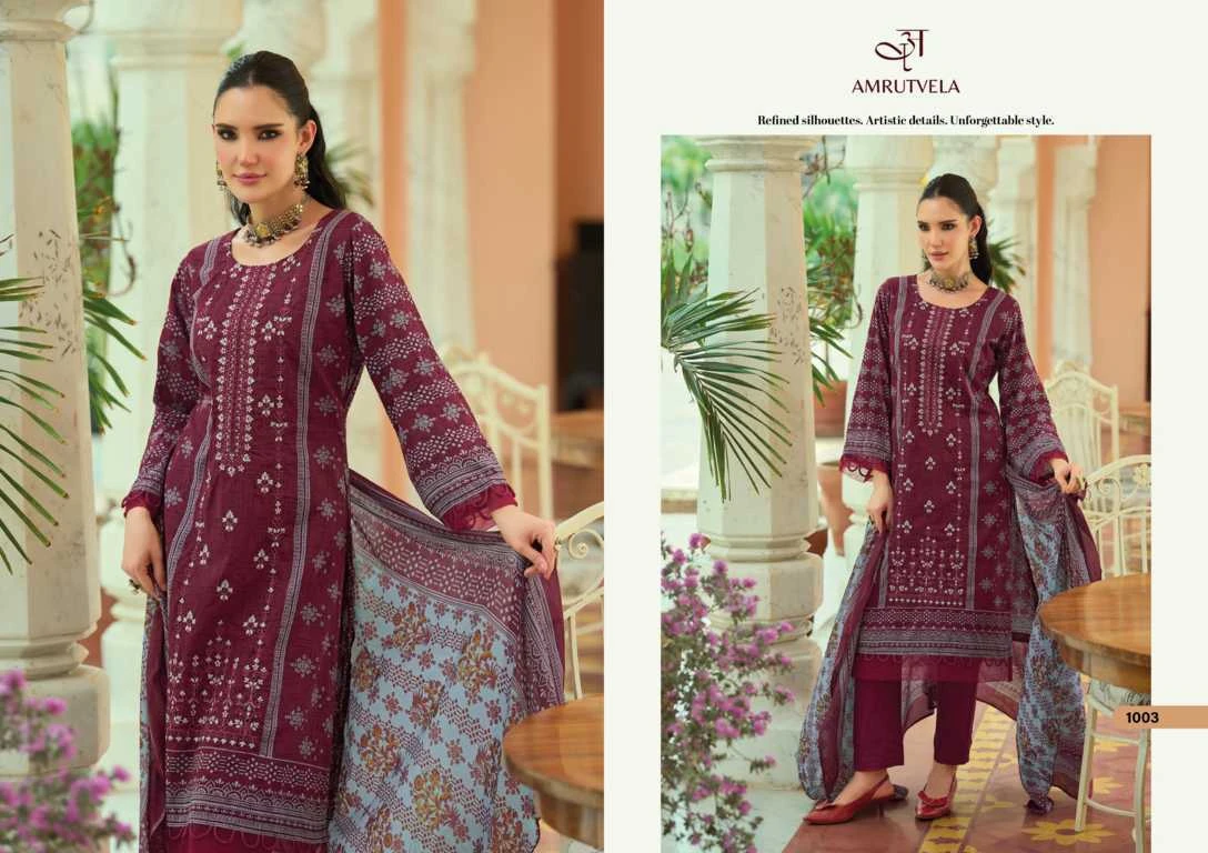 Amrutvela Abu Saeed Cotton Salwar Suit Catalog 6 Pcs 20