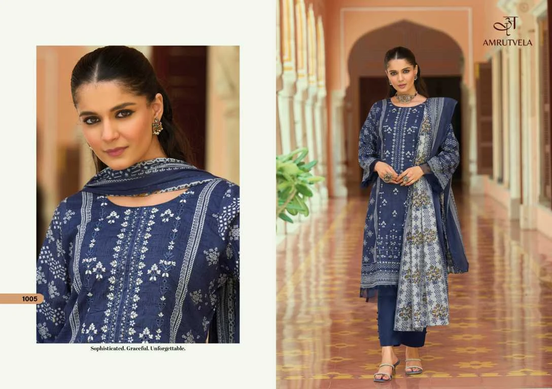 Amrutvela Abu Saeed Cotton Salwar Suit Catalog 6 Pcs 4