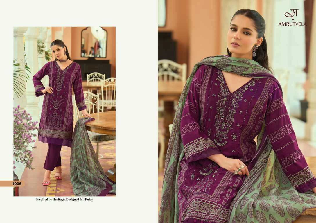 Amrutvela Abu Saeed Cotton Salwar Suit Catalog 6 Pcs 6