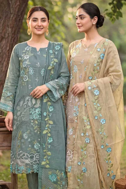 Amrutvela Jade Ombre Cotton Salwar Suit Catalog 6 Pcs 1
