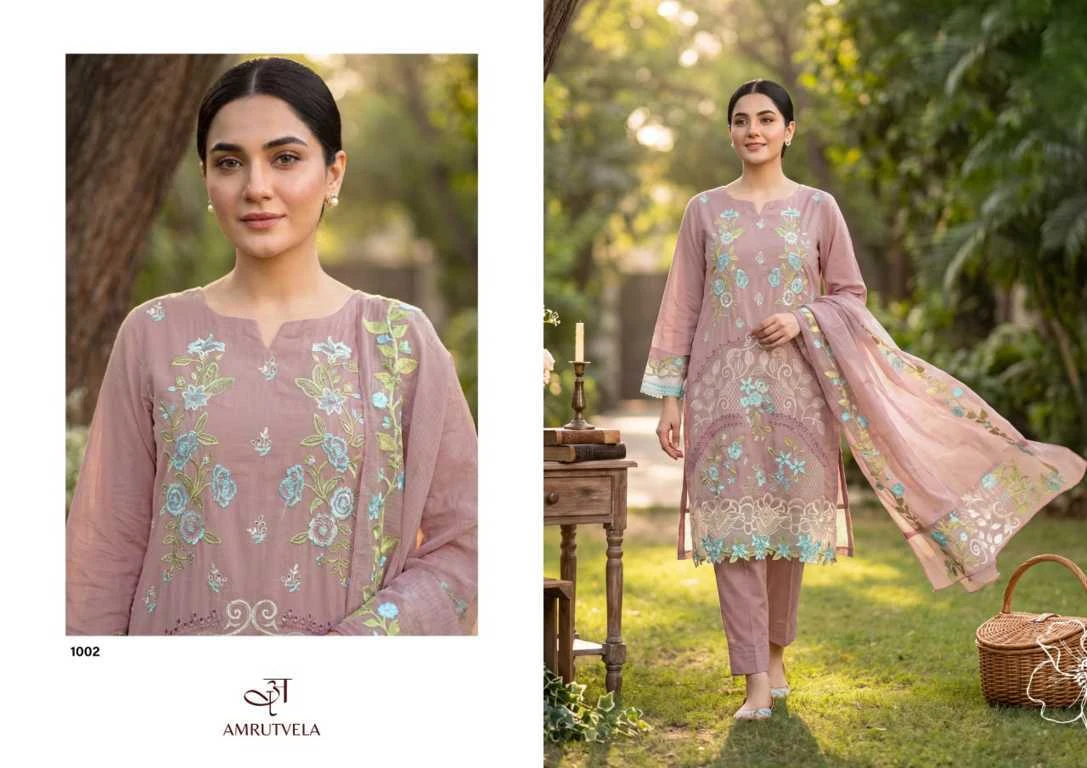 Amrutvela Jade Ombre Cotton Salwar Suit Catalog 6 Pcs 5