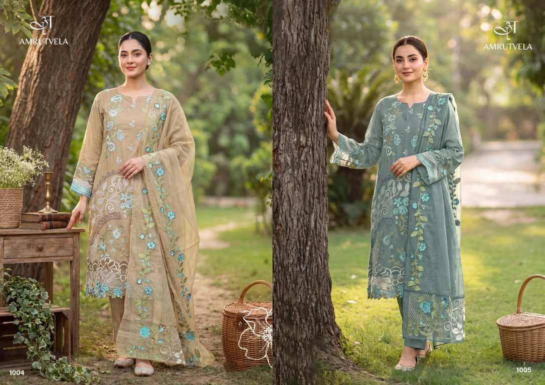 Amrutvela Jade Ombre Cotton Salwar Suit Catalog 6 Pcs 6