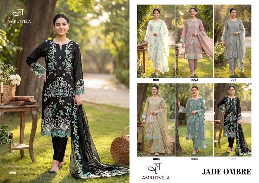 Amrutvela Jade Ombre Cotton Salwar Suit Catalog 6 Pcs 7