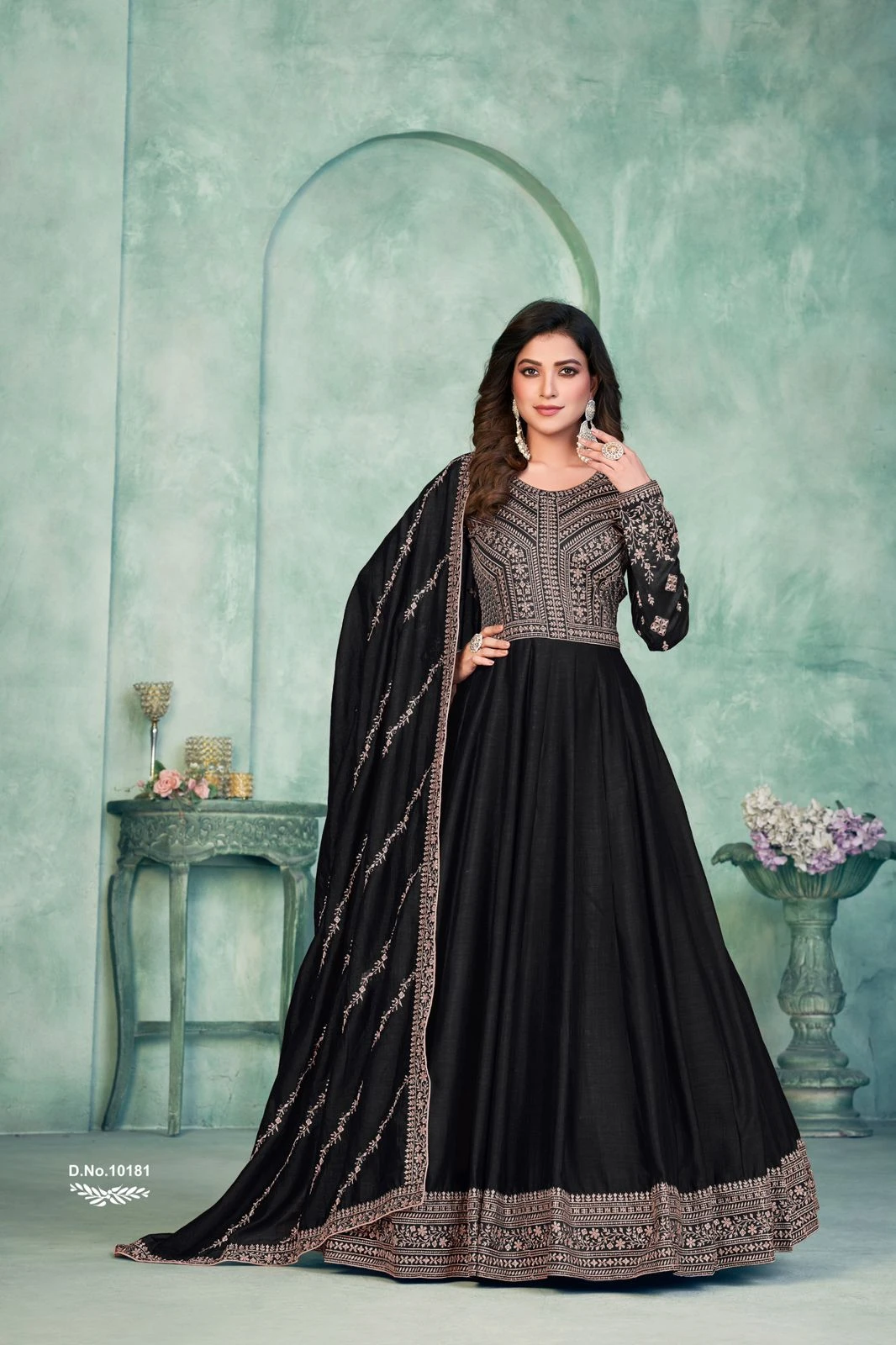 Anjubaa Vol-18 Art Silk Anarkali Wholesale Salwar Kameez Catalogue 1