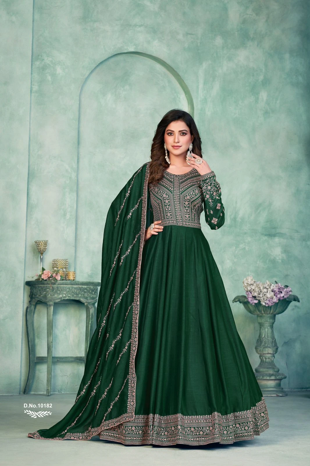 Anjubaa Vol-18 Art Silk Anarkali Wholesale Salwar Kameez Catalogue 2