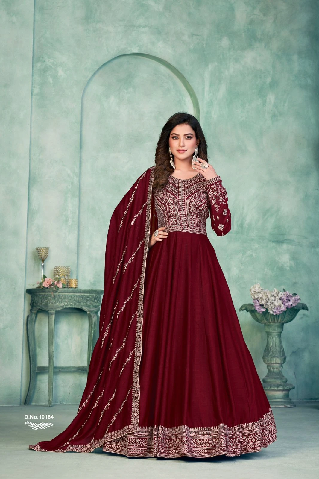 Anjubaa Vol-18 Art Silk Anarkali Wholesale Salwar Kameez Catalogue 4