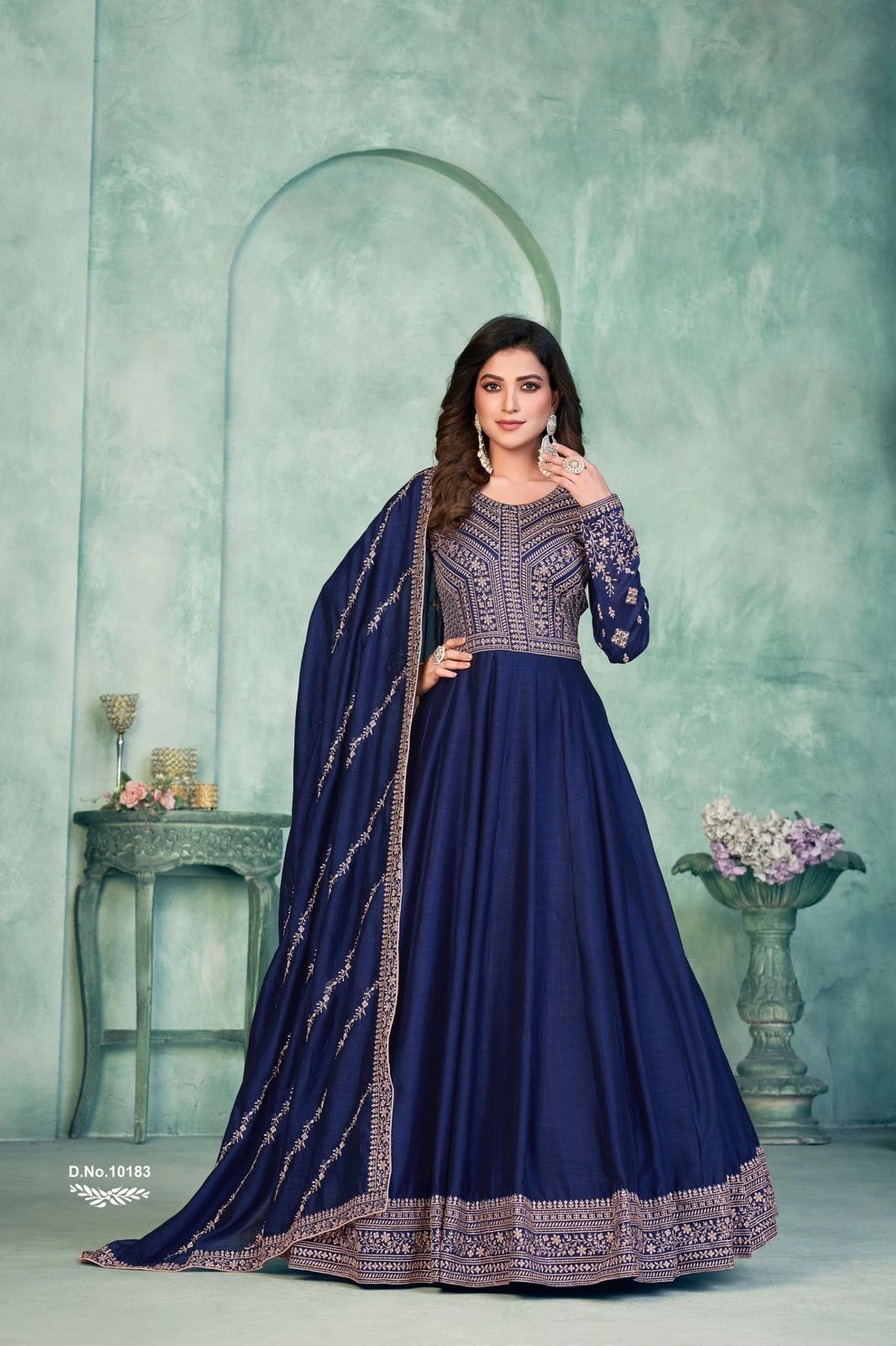 Anjubaa Vol-18 Art Silk Anarkali Wholesale Salwar Kameez Catalogue 5
