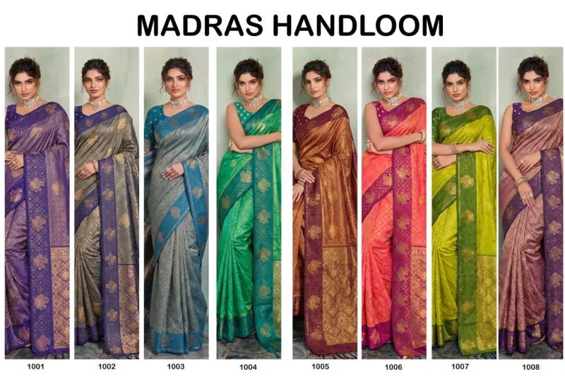 Ast Madras Handloom Silk Wedding Saree Collection 10