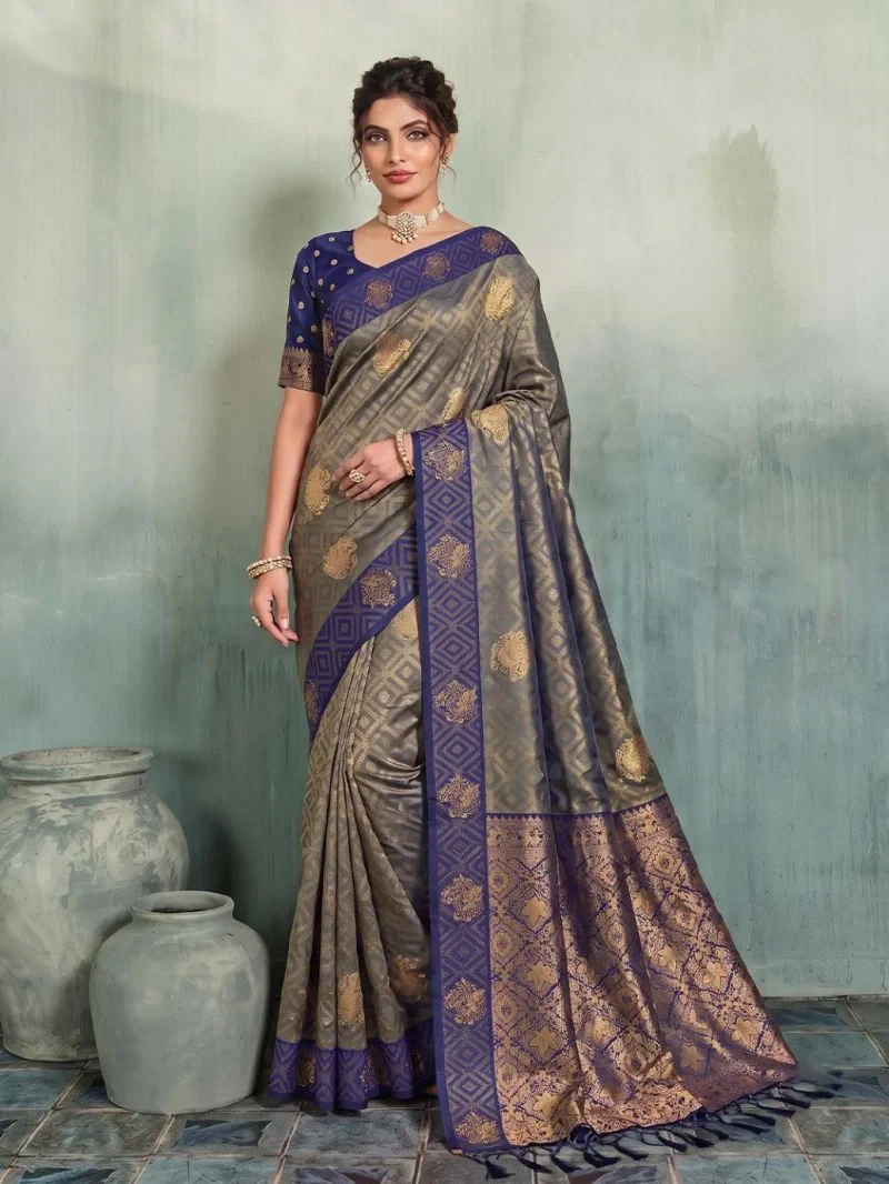 Ast Madras Handloom Silk Wedding Saree Collection 9