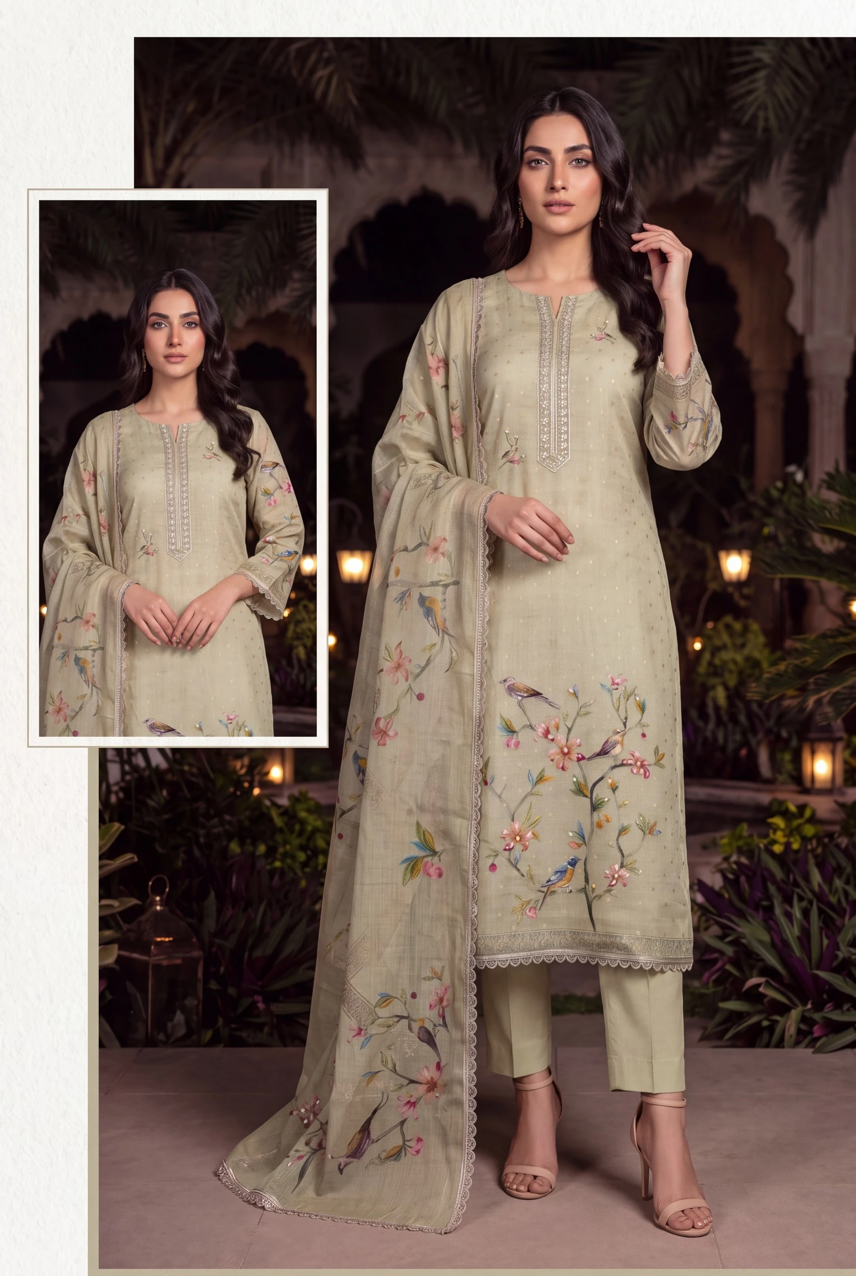 Aurraa Designer Kaveri Pure Cotton Salwar Suit With Digital Handwork 2