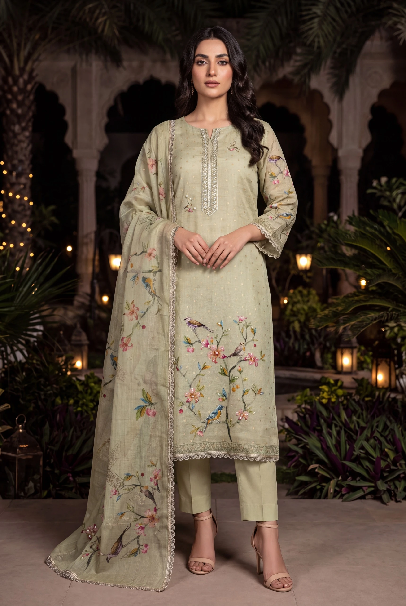 Aurraa Designer Kaveri Pure Cotton Salwar Suit With Digital Handwork 4