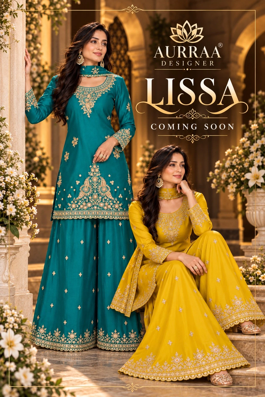 Aurraa Designer Lissa Premium Chinnon Suit 1