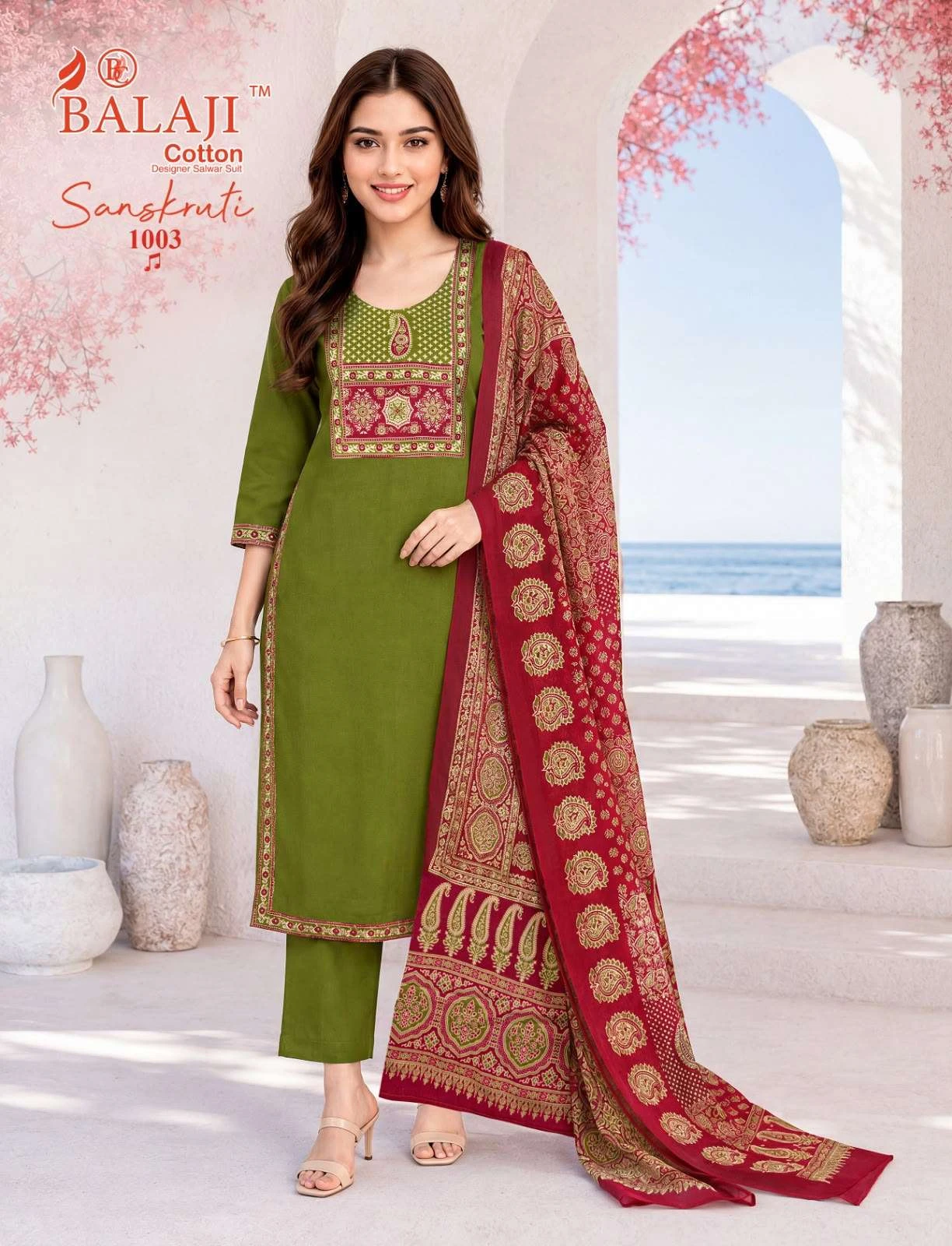 Balaji Cotton Sanskruti Vol 1 Ready Made Collection - Readymade Dress 2