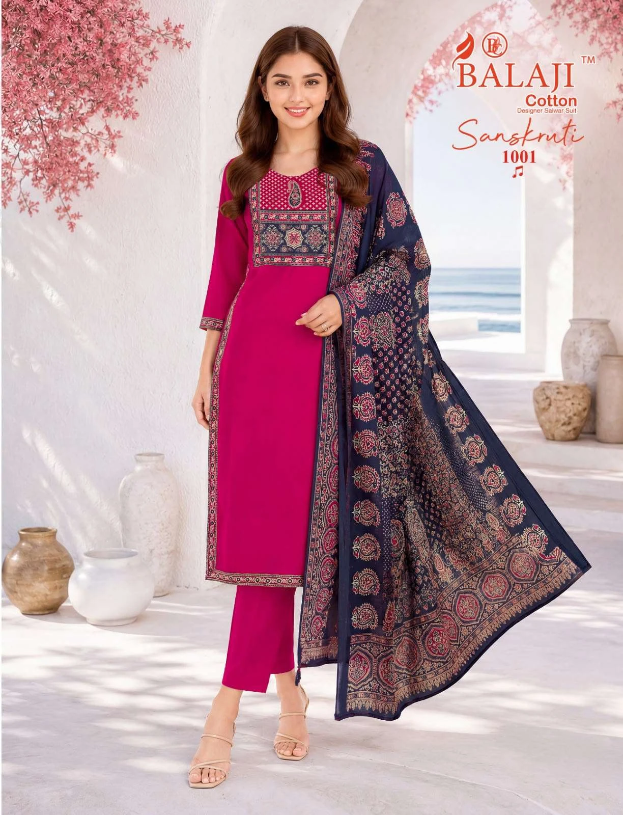 Balaji Cotton Sanskruti Vol 1 Ready Made Collection - Readymade Dress 5