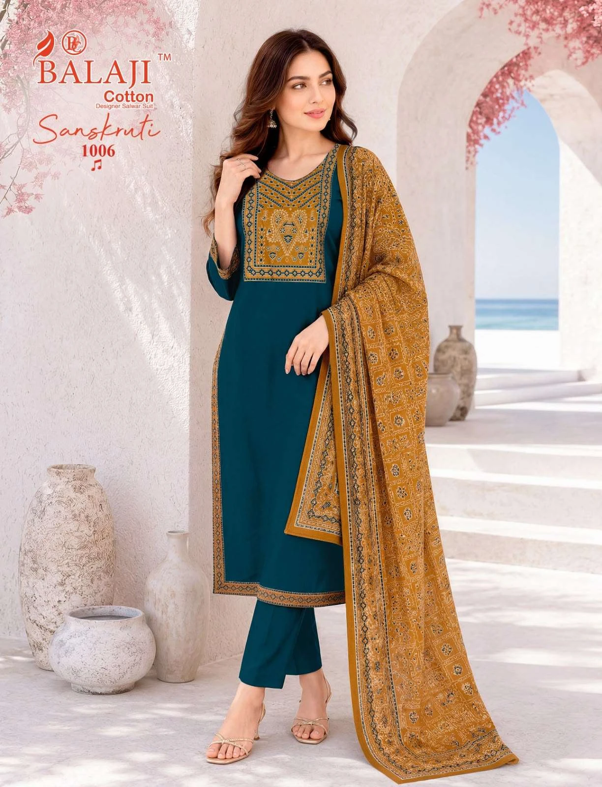 Balaji Cotton Sanskruti Vol 1 Ready Made Collection - Readymade Dress 8