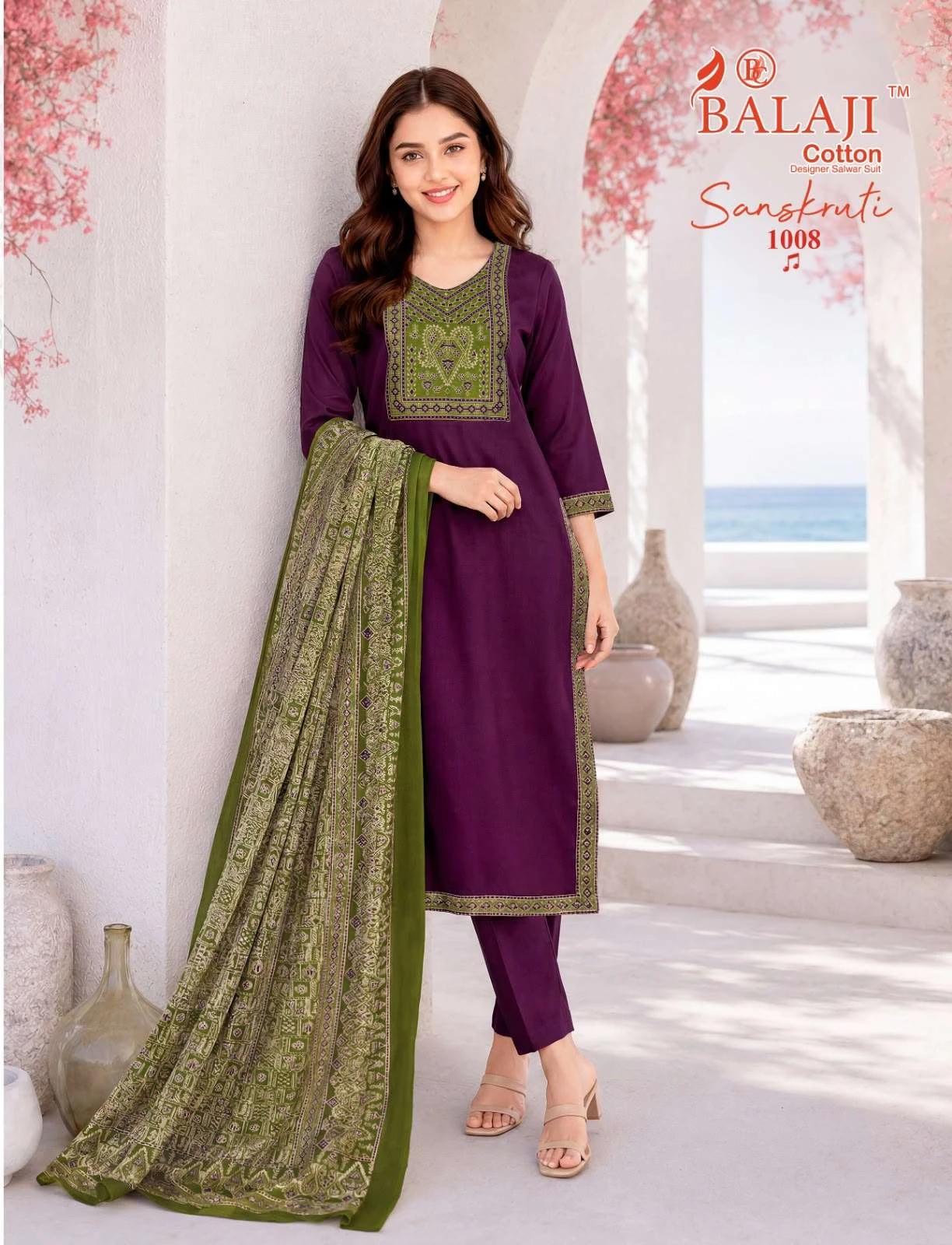 Balaji Cotton Sanskruti Vol 1 Ready Made Collection - Readymade Dress 9