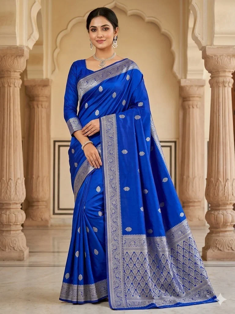 Banarasi 35053 Soft Silk Zari Weaving Saree Collection 2