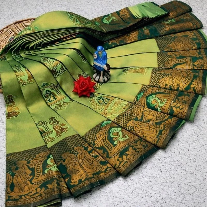 Banarasi 45270 Soft Silk Jacquard Worked Saree Collection 5