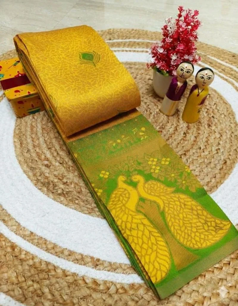 Banarasi 45271 Soft Silk Jacquard Worked Saree Collection 4