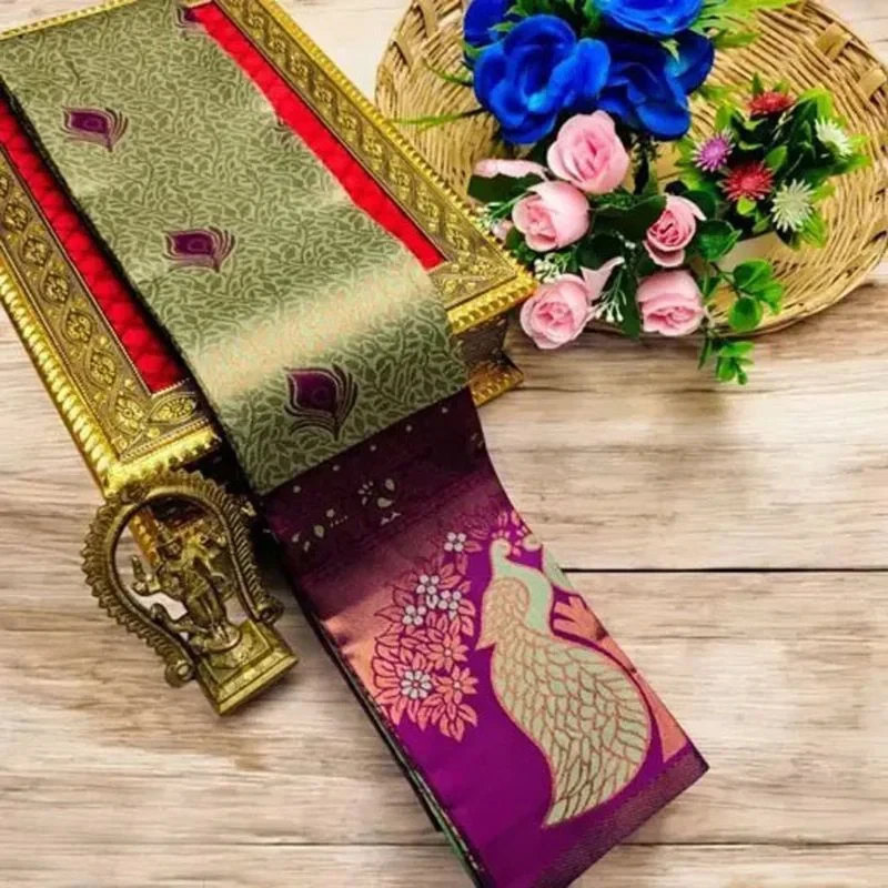 Banarasi 45271 Soft Silk Jacquard Worked Saree Collection 6
