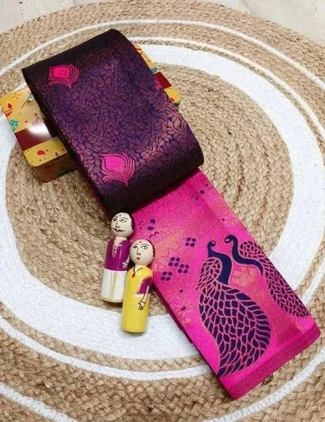 Banarasi 45271 Soft Silk Jacquard Worked Saree Collection 8