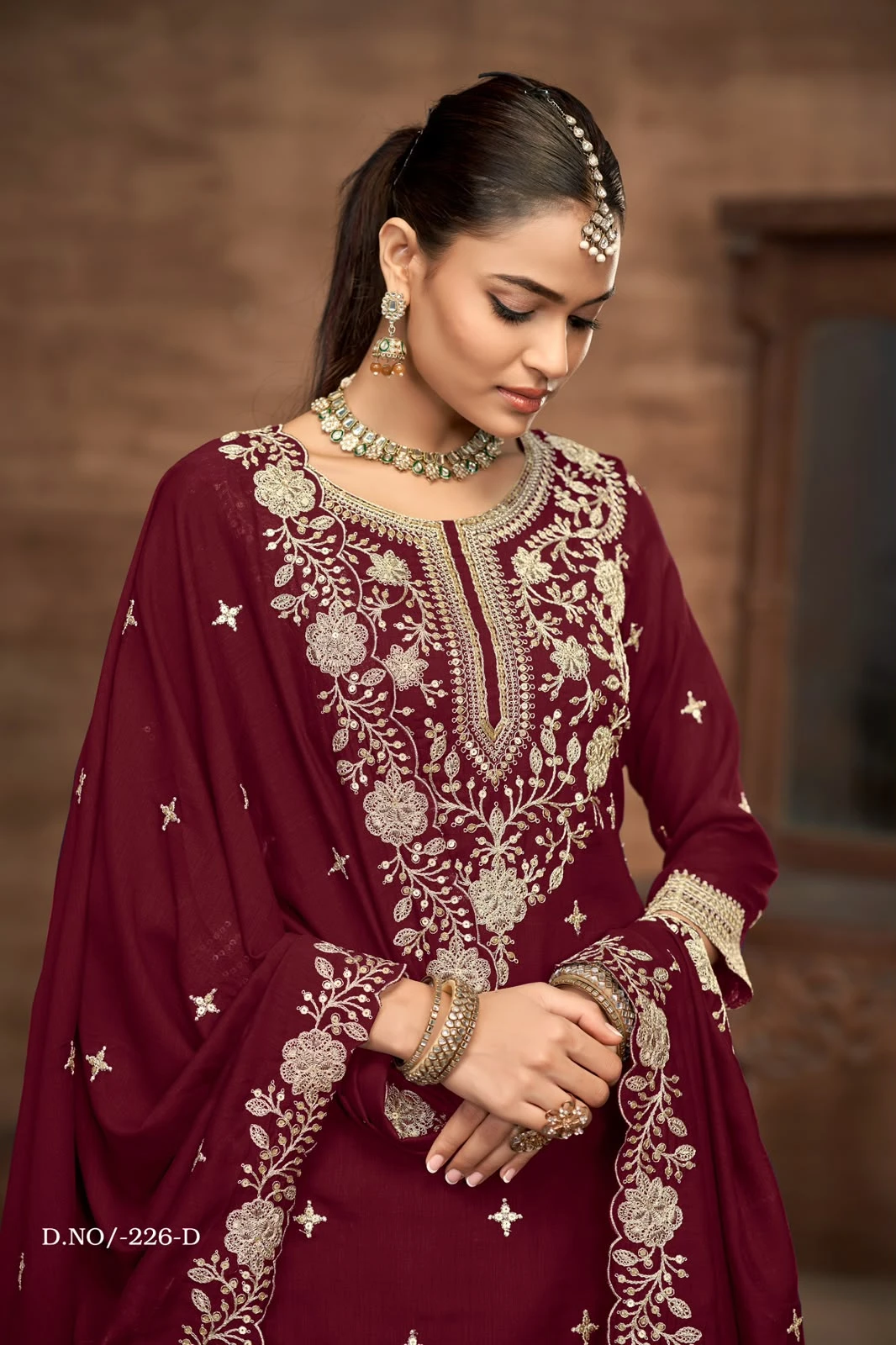 Bespoke Wedding Collection Top With Skirt Aanaya Vol 226
