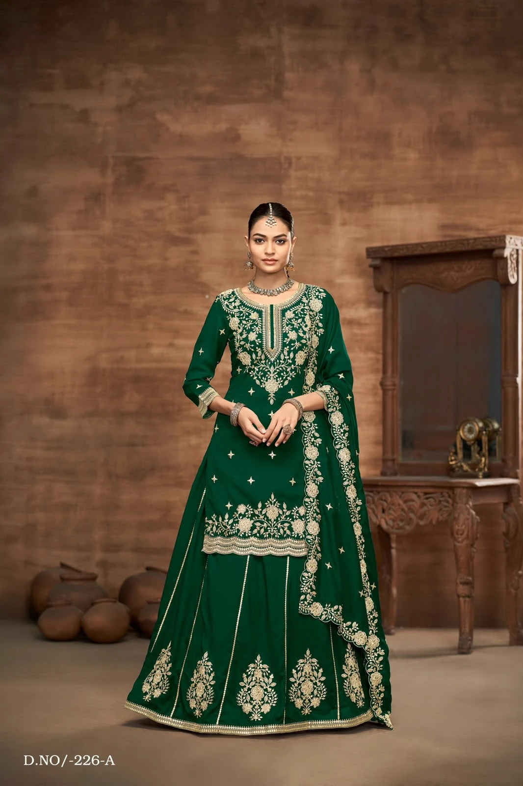 Bespoke Wedding Collection Top With Skirt Aanaya Vol 226 2