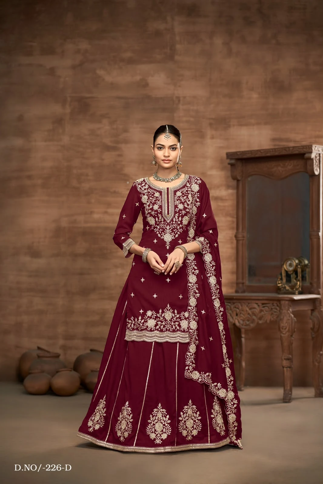 Bespoke Wedding Collection Top With Skirt Aanaya Vol 226 3