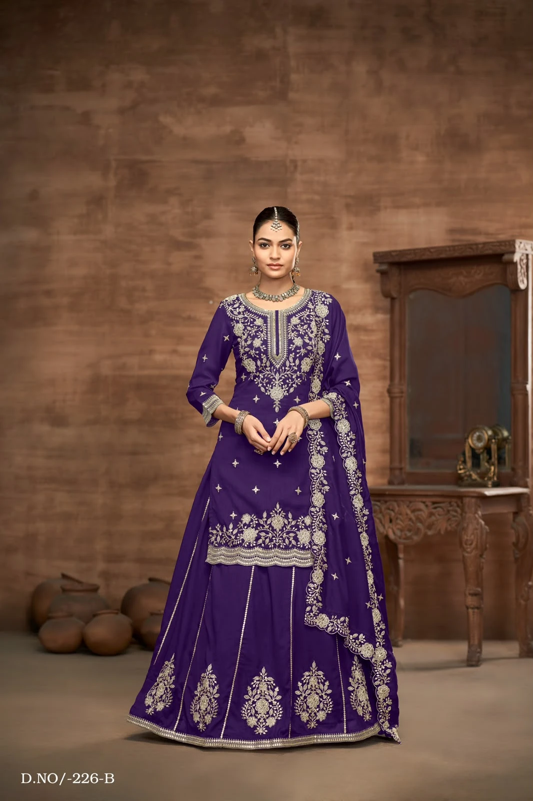 Bespoke Wedding Collection Top With Skirt Aanaya Vol 226 4