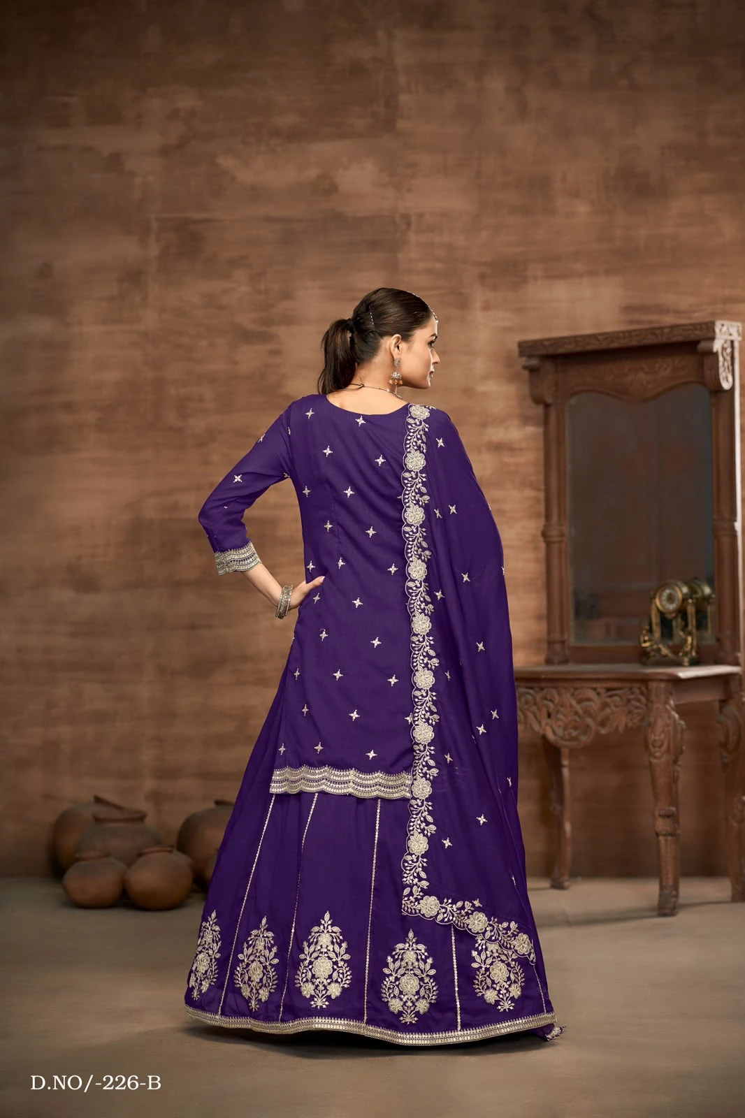 Bespoke Wedding Collection Top With Skirt Aanaya Vol 226 5