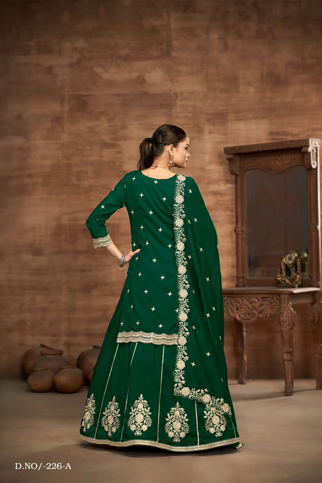 Bespoke Wedding Collection Top With Skirt Aanaya Vol 226 6